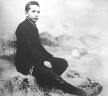 Young Einstein before the Einsteins moved from Germany to Italy.