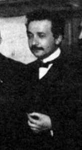 Einstein at the 1911 Solvay Conference.