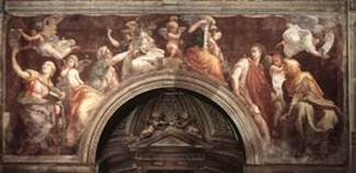 Sybils, fresco in the church of Santa Maria della Pace in Rome.